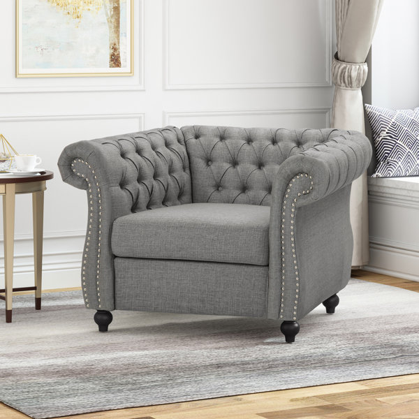 ClassicLiving Upholstered Chesterfield Chair & Reviews Wayfair.co.uk